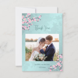 さくらんぼBlossom 結婚Photo's Thank You 招待状