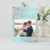 さくらんぼBlossom 結婚Photo's Thank You 招待状 (スタンド正面)