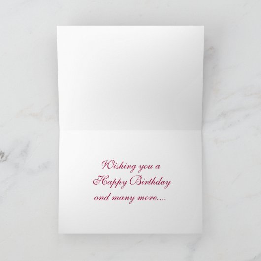 さくらんぼBlossom D1カスタマイズ可能な誕生日カード カード (内部)