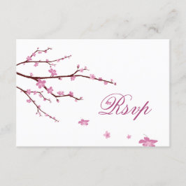 さくらんぼBlossom RSVPカード結婚for 出欠カード