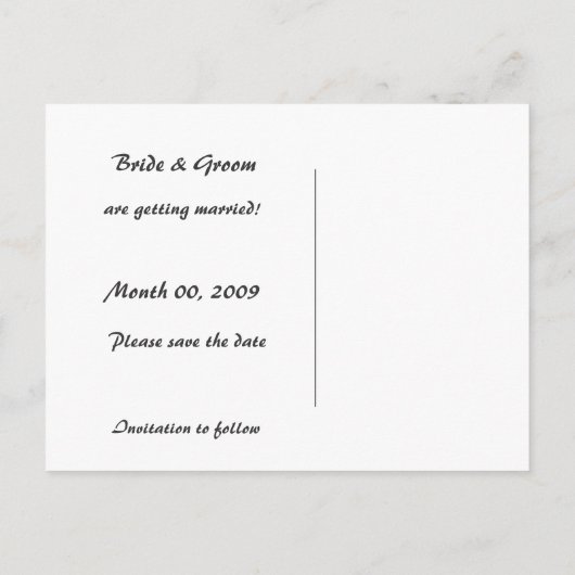 さくらんぼBlossom Save the Dateフォトポストカード 案内ポストカード (裏面)