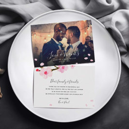 さくらんぼBlossom Thank You Photo Card サンキューカード