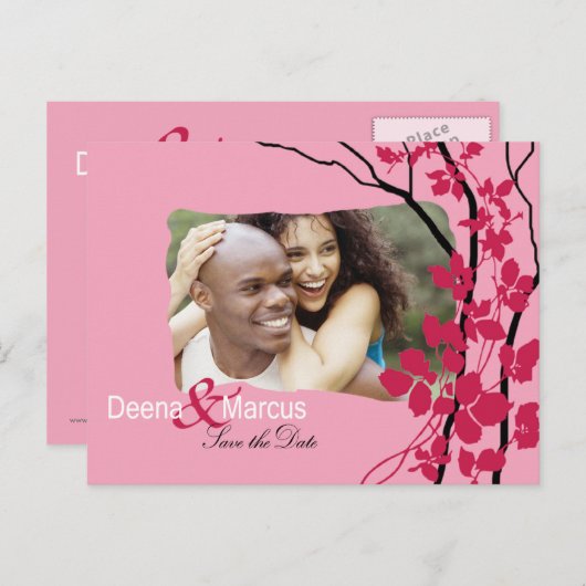 さくらんぼBlosssom Bella日付写真を保存 案内ポストカード (正面/裏面)