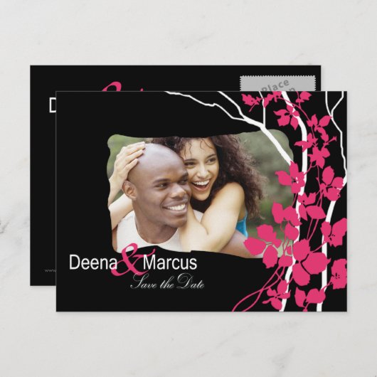 さくらんぼBlosssom Bella日付写真を保存 案内ポストカード (正面/裏面)