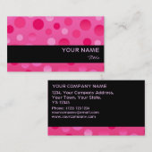 さくらんぼFizz名刺テンプレート黒ストライプ色 名刺 (正面/裏面)