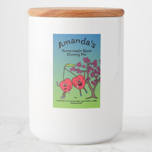 さくらんぼPalsおもしろい漫画ジャムパイと続く フードラベル (正面)