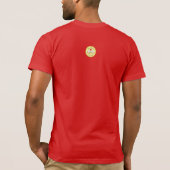 さくらんぼPiのかわいい数学Pi日の人のTシャツ Tシャツ (裏面)