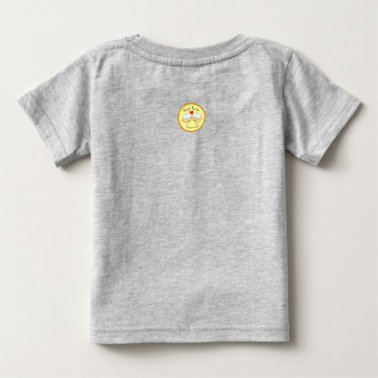 さくらんぼPiのかわいい数学Pi日の子供のベビーのTシャツ ベビーTシャツ (裏面)