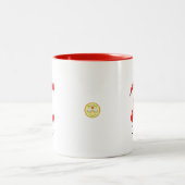 さくらんぼPiシンボル演算先生 おもしろい ツートーンマグカップ (中央)