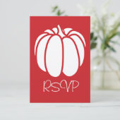 さくらんぼRSVPカードのPumpkinパッチ 出欠カード (スタンド正面)