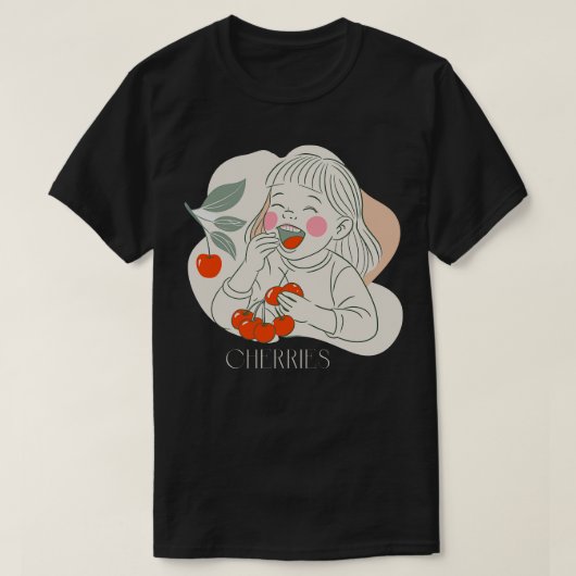 さくらんぼTシャツ2 Tシャツ (デザイン正面)