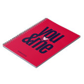 さくらんぼYou & Meノートパーソナライズされた ノートブック (左側)