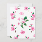 さくらウェディングの詳細を同封 招待状 (裏面)