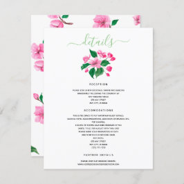 さくらウェディングの詳細を同封 招待状