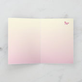 さくらガールベイビーシャワー サンキューカード (内部)