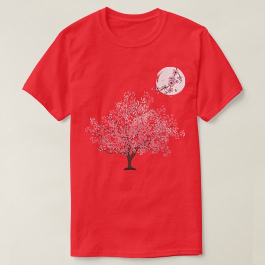 さくらツリー 日本の春の時間 お花見 Tシャツ (デザイン正面)