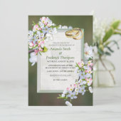 さくらブーケ テーマ 招待状 (スタンド正面)