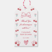 さくらベイビーシャワーのお礼 ギフトタグ (正面)