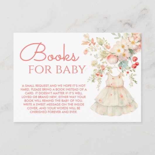 さくらベビーガール服 赤ちゃんの本 エンクロージャーカード (正面)