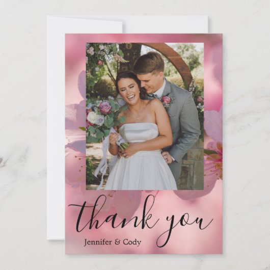 さくら写真感謝カード 招待状 (正面)