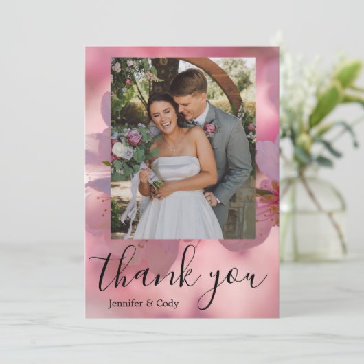 さくら写真感謝カード 招待状 (スタンド正面)