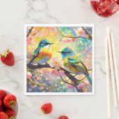 さくら幻想の朝陽と歌鳥 スタンダードランチョンナプキン (インサイチュ)
