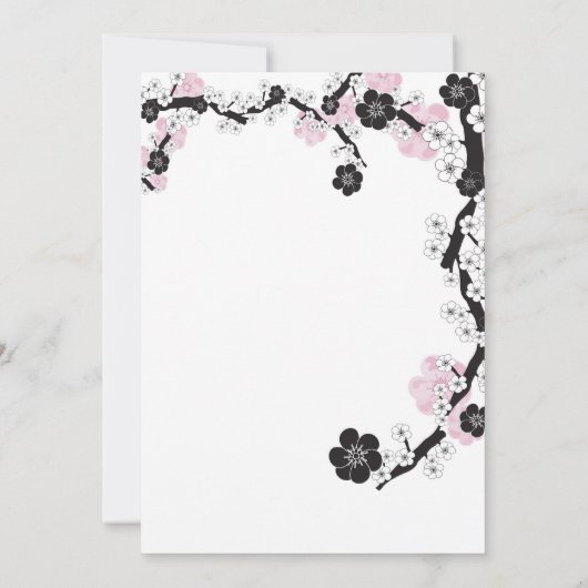 さくら招待状 招待状 (裏面)