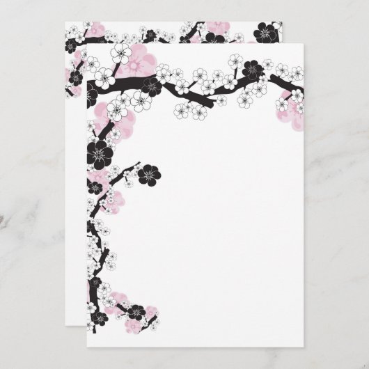 さくら招待状 招待状 (正面/裏面)