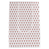 さくら水彩桜ブーケパターン ミディアムペーパーバッグ (裏面)