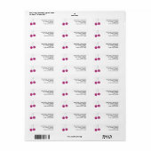 さくら水彩返信住所 ラベル (フルシート)