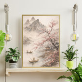 さくら風景 | アジアの山の芸術 ポスター