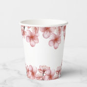 さくら お花見の喜び ブライダルシャワー ご招待 紙コップ (裏面)
