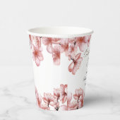 さくら お花見の喜び ブライダルシャワー ご招待 紙コップ (右)