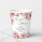 さくら お花見の喜び ブライダルシャワー ご招待 紙コップ (正面)