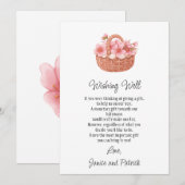 さくら お花見 かご 赤ちゃんと一緒 お月見 願い事 カード (正面/裏面)