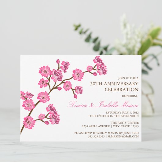 さくら | アニバーサリー パーティー 招待状 (スタンド正面)