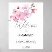 さくら - ウェディングシャワーのお出迎え看板 ポスター (正面)