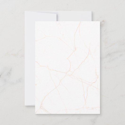 さくら ウォーターカラー 大理石 ウェディング サンキューカード (裏面)