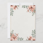 さくら ゴールドの蝶々 キンセアニエラ 招待状 (裏面)