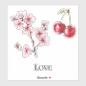 さくら チェリー 恋 シール (シート)