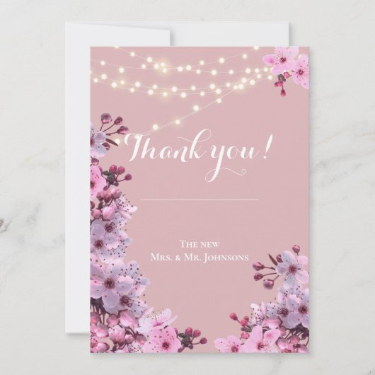 さくら テーマ 招待状 (正面)