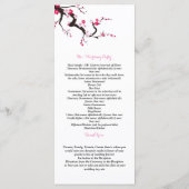 さくら ピンク 白 花の式 プログラム (裏面)