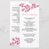 さくら ピンク 白 花 式 プログラム (正面/裏面)