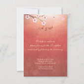 さくら&ラブバーズ おもてなしウェディング 招待状 (裏面)