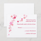 さくら　出欠確認 出欠カード (正面/裏面)