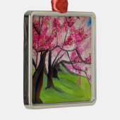 さくら 日本の桜の花のアート メタルオーナメント (右)