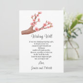 さくら 枝 ベビームーン 願い事 よくばり カード (スタンド正面)