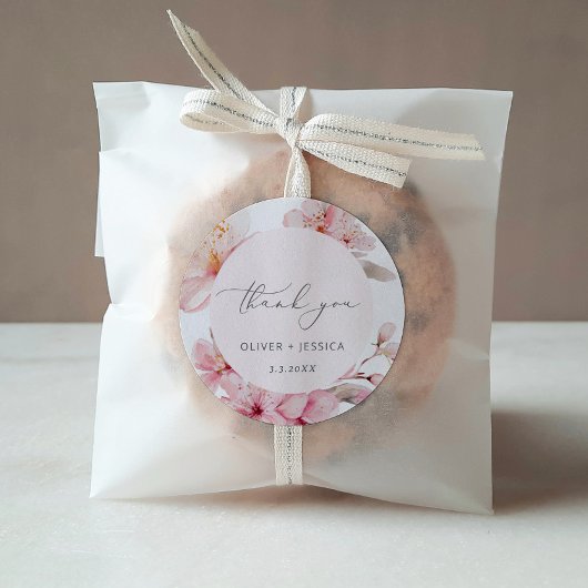さくら 桜の花の結婚式 ラウンドシール