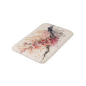 さくら 水彩 花 ピンク 赤 花  バスマット (アングル)