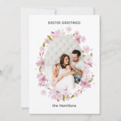 さくら 花 イースター フレーム カード (正面)